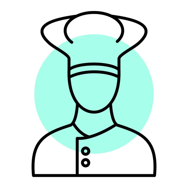 Chef Hat Icon Vector Illustration — Stock Vector