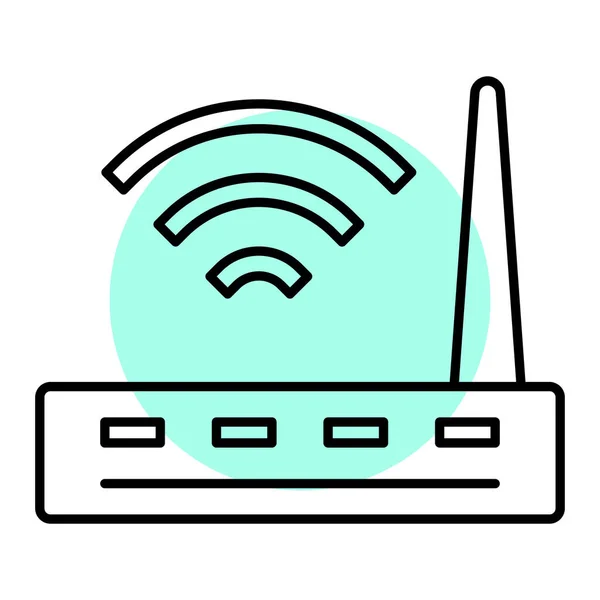 Wifiアイコンベクトルイラスト — ストックベクタ