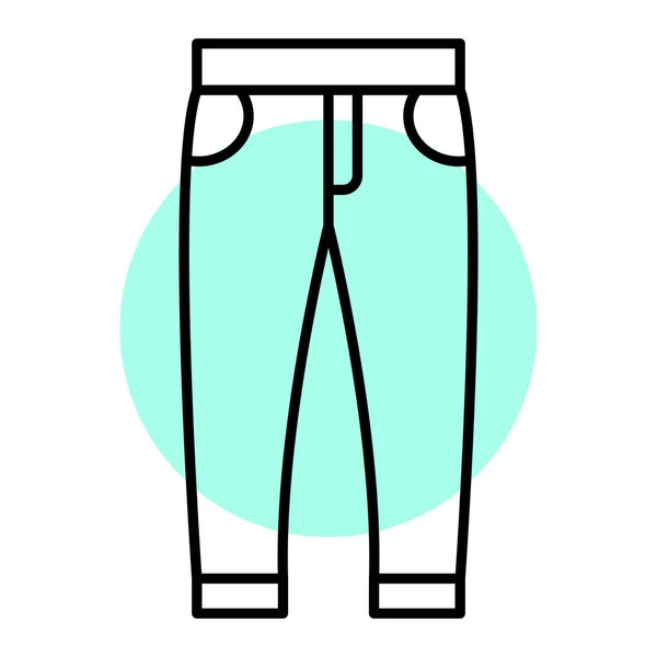 Icono Pantalones Cortos Ilustración Simple Los Pantalones Vector Iconos Para — Vector de stock