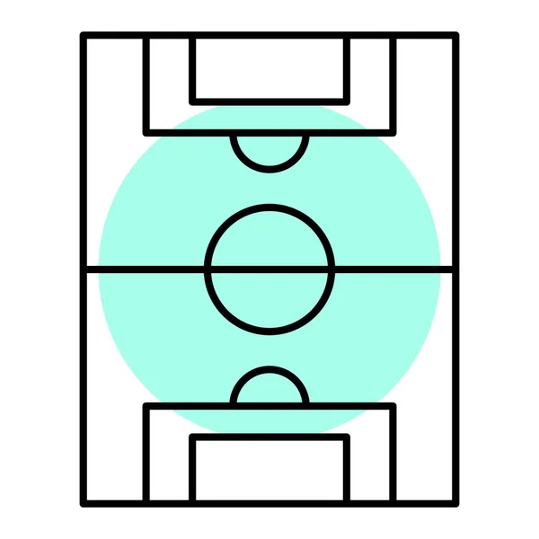 Fútbol Icono Web Diseño Simple — Archivo Imágenes Vectoriales