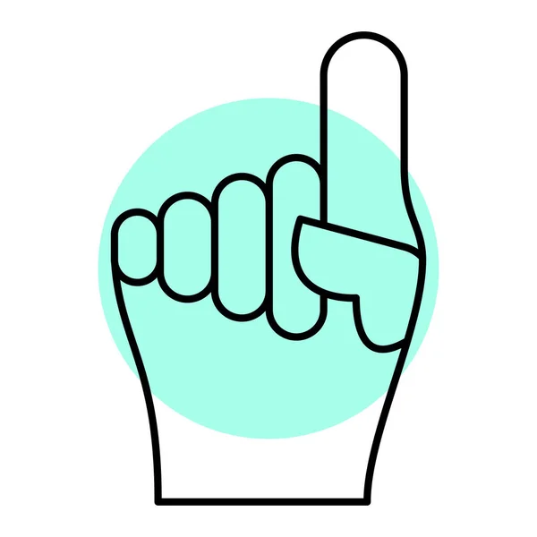 Hand Holding Fist Icon Vector Illustration Design — Stock Vector