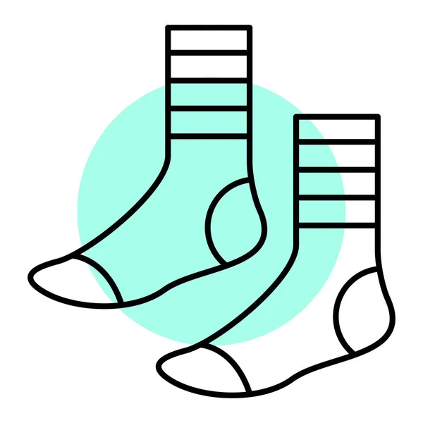 Vector Illustration Christmas Sock — Stock Vector
