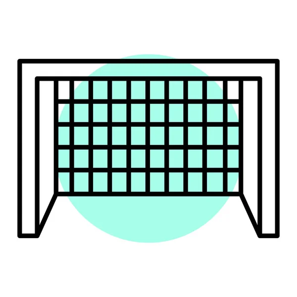Tennis Ikone Umreißen Sport Fußball Vektor Illustration Piktogramm Isoliert Auf — Stockvektor