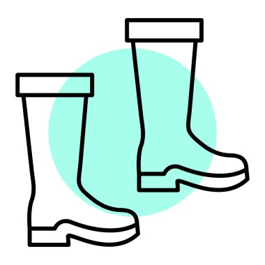 Çizme ikonu vektör illüstrasyonu