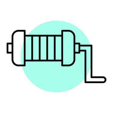 Elektrik güç ikonu. Web tasarımı için su borusu vektör simgelerinin özet çizimi