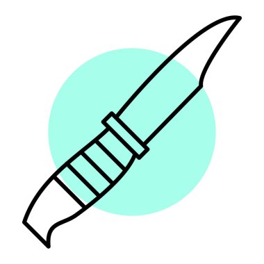 bıçak simgesi vektör illüstrasyonu