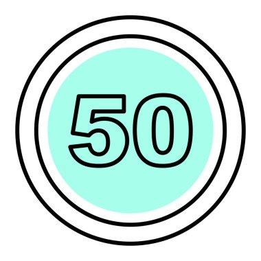 Yol simgesi beyaz arkaplanda izole edildi