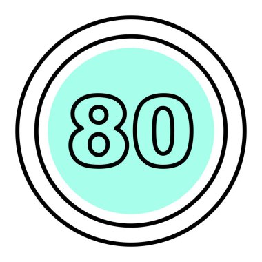 Yol simgesi beyaz arkaplanda izole edildi