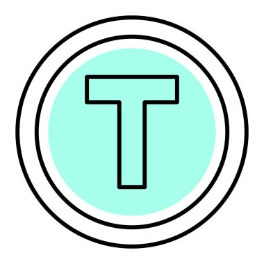 Yol simgesi beyaz arkaplanda izole edildi