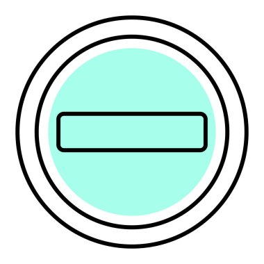 Yol simgesi beyaz arkaplanda izole edildi