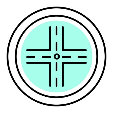 Haç. Web simgesi basit illüstrasyon