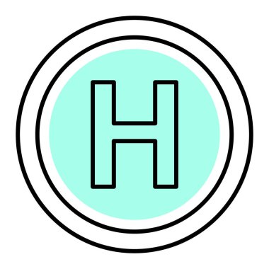 modern yol simgesi vektör illüstrasyonu