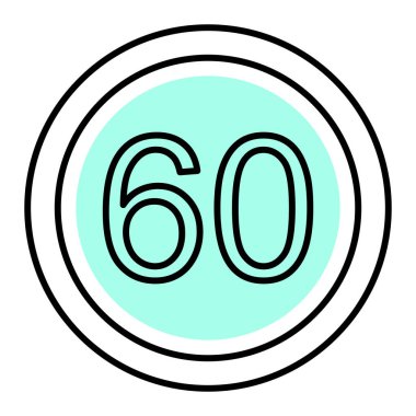 modern yol simgesi vektör illüstrasyonu