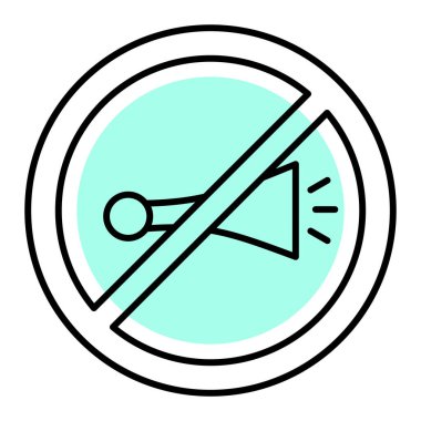 Ses simge yok. Vektör çizim