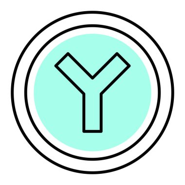 modern yol simgesi vektör illüstrasyonu