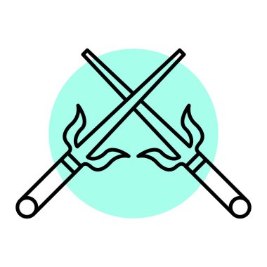 çapraz bıçak ikonu vektörü. izole edilmiş logo simgesi.