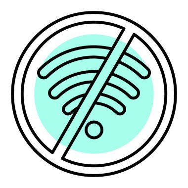 Tek bir simgenin vektör illüstrasyonu