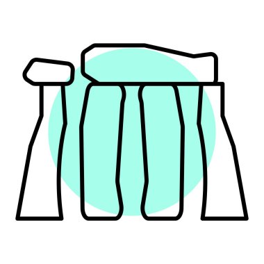 Stonehenge simgesinin vektör illüstrasyonu