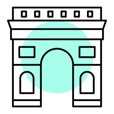 Modern yapı simgesinin vektör illüstrasyonu