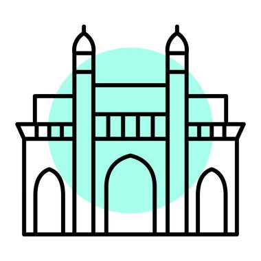 Bina simgesi. vektör illüstrasyonu