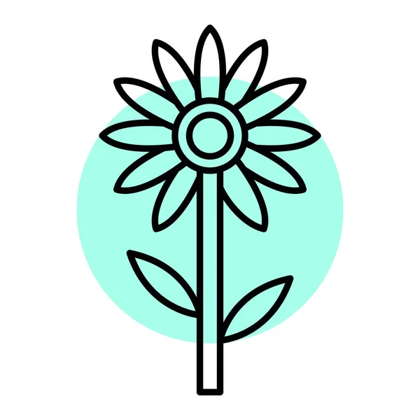 Απεικόνιση Διανύσματος Εικονιδίου Λουλουδιού — Διανυσματικό Αρχείο