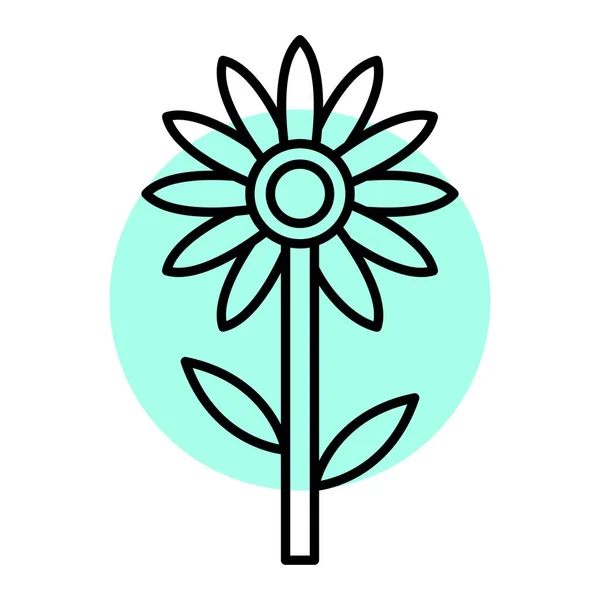 Blume Symbol Vektor Illustration — Stockvektor