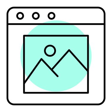 modern simge vektör illüstrasyonu