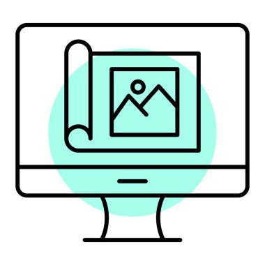 modern simge vektör illüstrasyonu