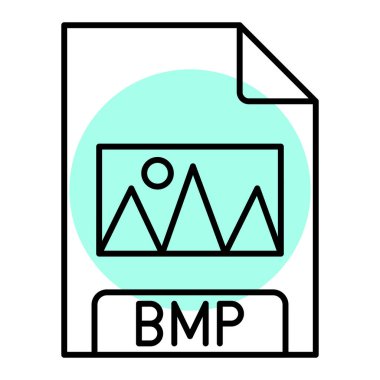bmp dosya biçimi simgesi, illüstrasyon 