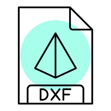  dxf dosya biçimi simgesi, illüstrasyon 