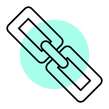 Simge Bağlantısı. Vektör İllüstrasyonu