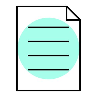 dosya belgesi. Basit resimleme