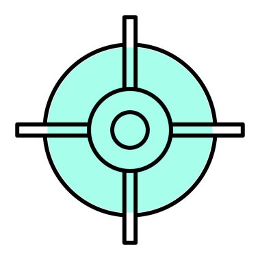 hedef simge vektör illüstrasyonu