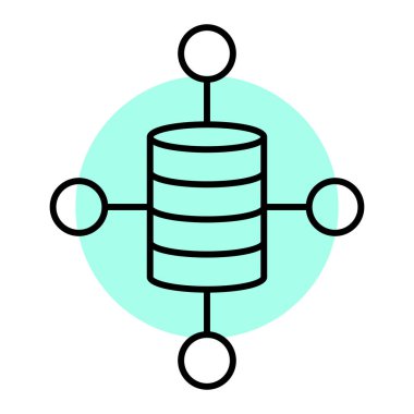 veritabanı simgesi çizimi