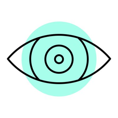 Göz simgesi vektör illüstrasyonu