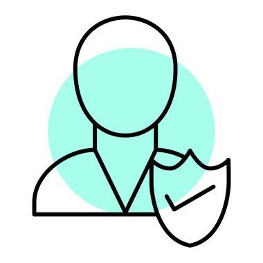 kullanıcı profili vektör illüstrasyonu