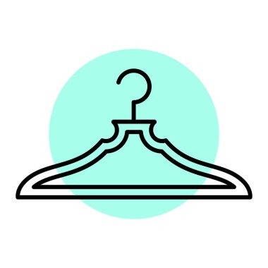 askı simgesi vektör illüstrasyonu