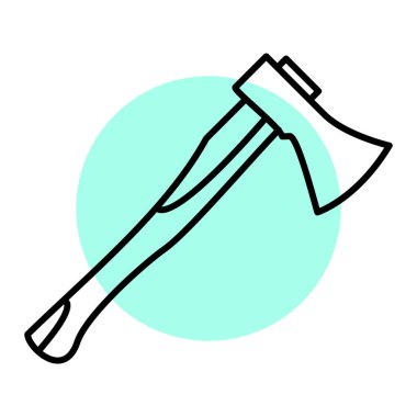 Çizgi film baltasının vektör çizimi 