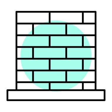 Pencereli tuğla duvar