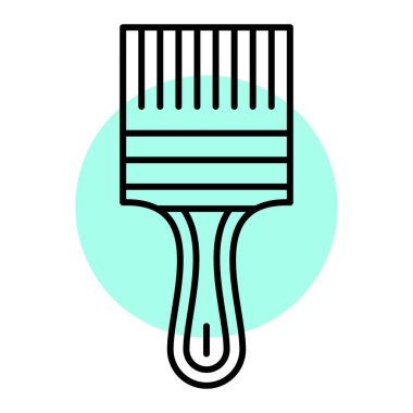 boya fırçası ikonu. vektör illüstrasyonu