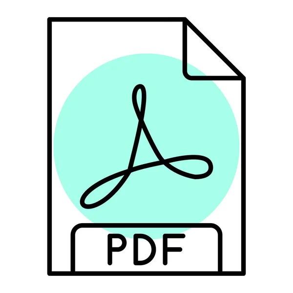 Піктограма Формату Файлів Pdf Ілюстрація — стоковий вектор