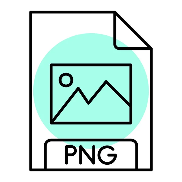 Pngファイル形式のアイコンイラスト — ストックベクタ