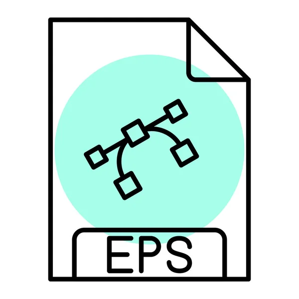 Eps File Format Icon Illustration — Stock Vector