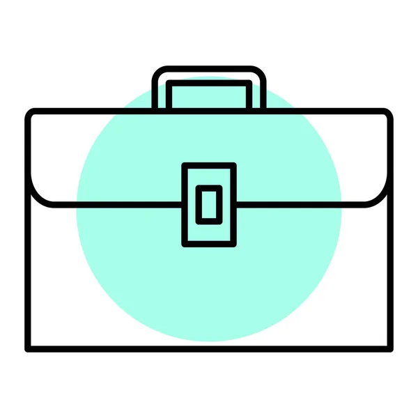 Koffer Pictogram Vector Illustratie — Stockvector