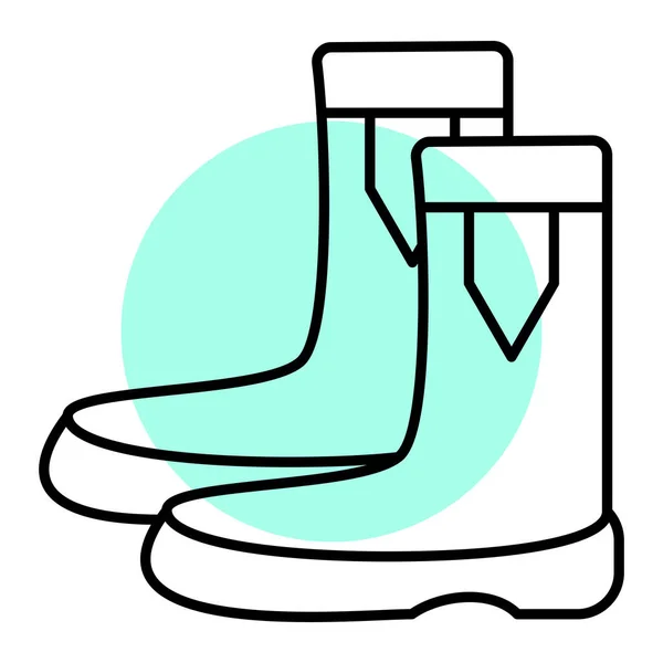 Stiefel Symbol Vektor Illustration — Stockvektor