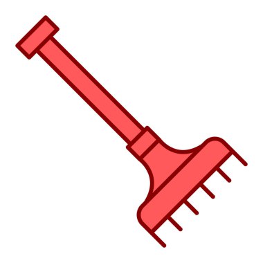 tırmık simgesi vektörü izole edildi