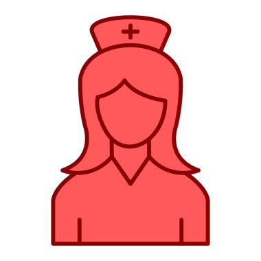 hemşire avatar simgesi vektör illüstrasyon tasarımı