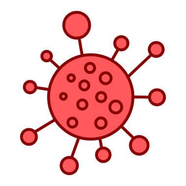 Virüs ikonu vektör illüstrasyonu