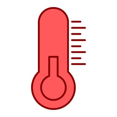 termometre simgesi vektör illüstrasyonu