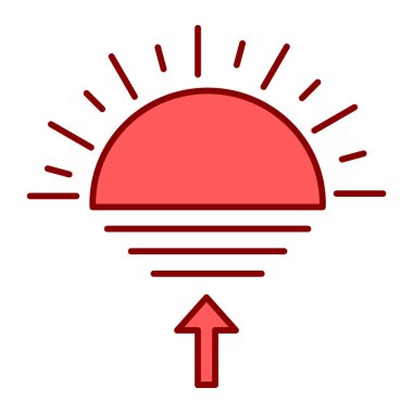 Güneş Simgesi Vektör illüstrasyonu